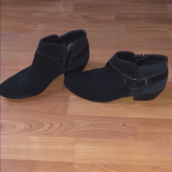 Sam Edelman Phoenix Suede Leather Harness Booties - Picture 7 of 8